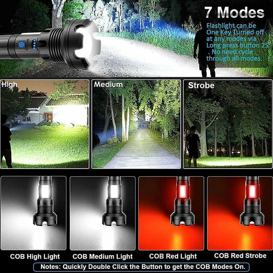 LED TACTICAL LASER FLASHLIGHT 90000 HIGH LUMENS