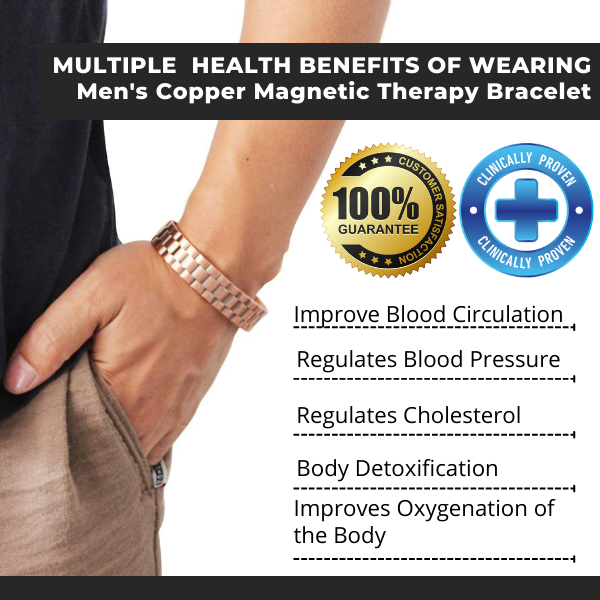 (Limited time offer🔥Last day) Menheal™ Pure Copper Magnetic Therapy Bioion Bracelet