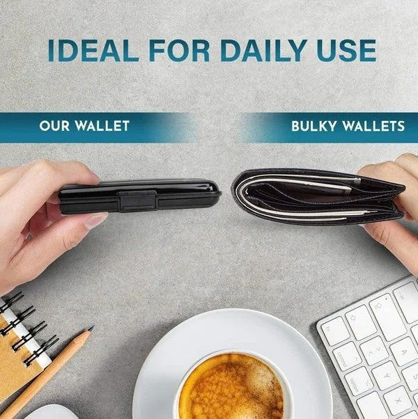 (🔥Summer Hot Sale🔥 - 49% off) Stainless Steel Wallet Clip Pro RFID Security Technology Anti-Theft