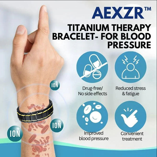 AEXZR™ Titanium Therapy Bracelet -Blood Sugar Regulation Bracelet