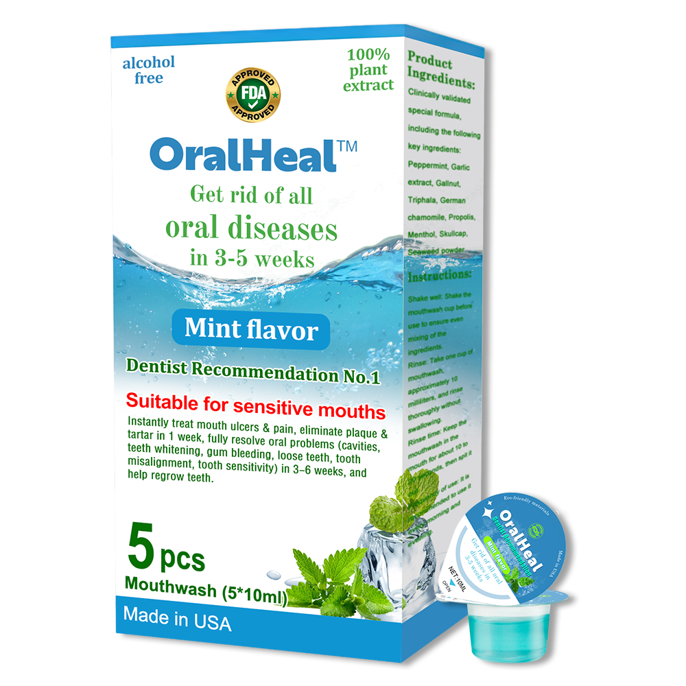 ✨✨OralHeal™ Jelly Cup Mouthwash Restoring teeth and mouth to health（Limited time discount Last 30 minutes ）